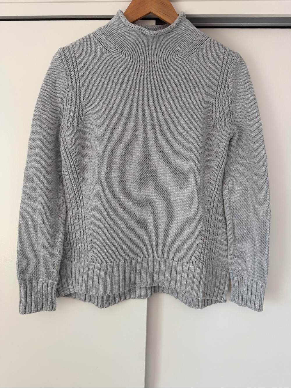 JCrew Always Iconic 1988 Light Gray Rollneck Sweater